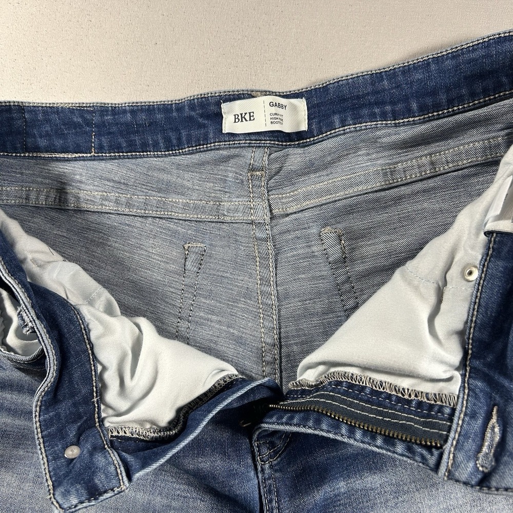 BKE Gabby Jeans Womens 33x29 Curvy High Rise Bootcut Medium Wash Denim - Picture 3 of 8